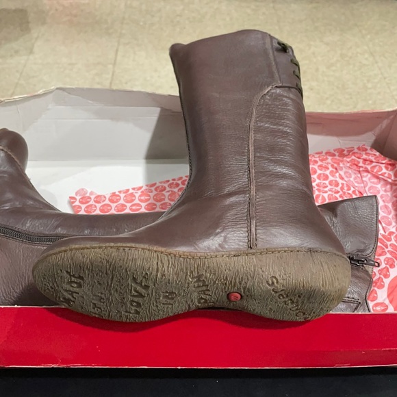 Wonders Continental Over-The-Knee Boots Brown/Green Accent Size: 6 - Picture 5 of 7